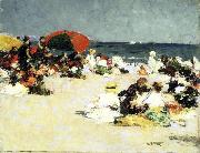 Edward Henry Potthast Prints On the Beach oil painting